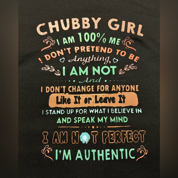 Sassy Chubby Girl Women’s Tank 5X - Picture 3 of 10